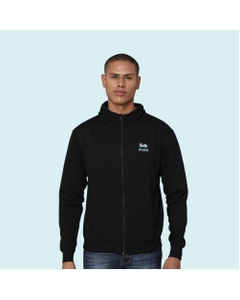 Greys&Blues Rocky Hoodie with Zip- Black